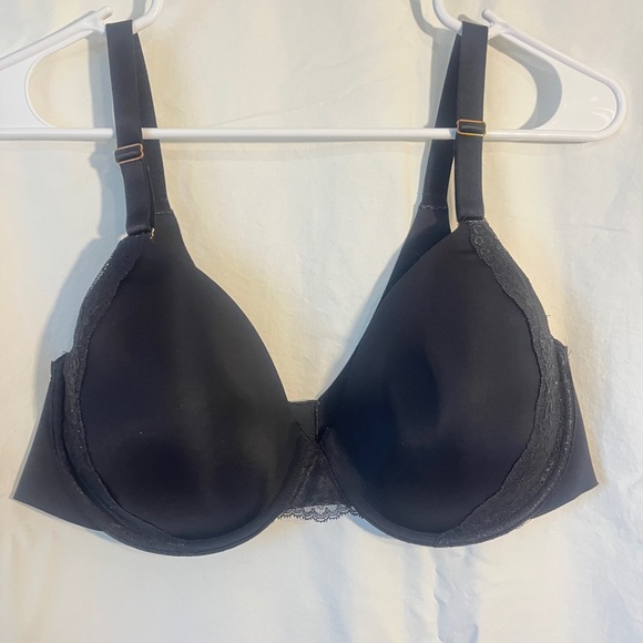 Soma Black Vanishing 360 Perfect Coverage Lace Trim Bra 38D - Picture 1 of 4